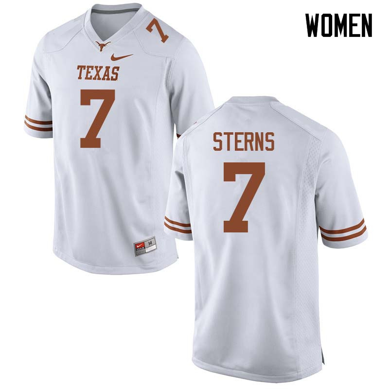 Women #7 Caden Sterns Texas Longhorns College Football Jerseys Sale-White